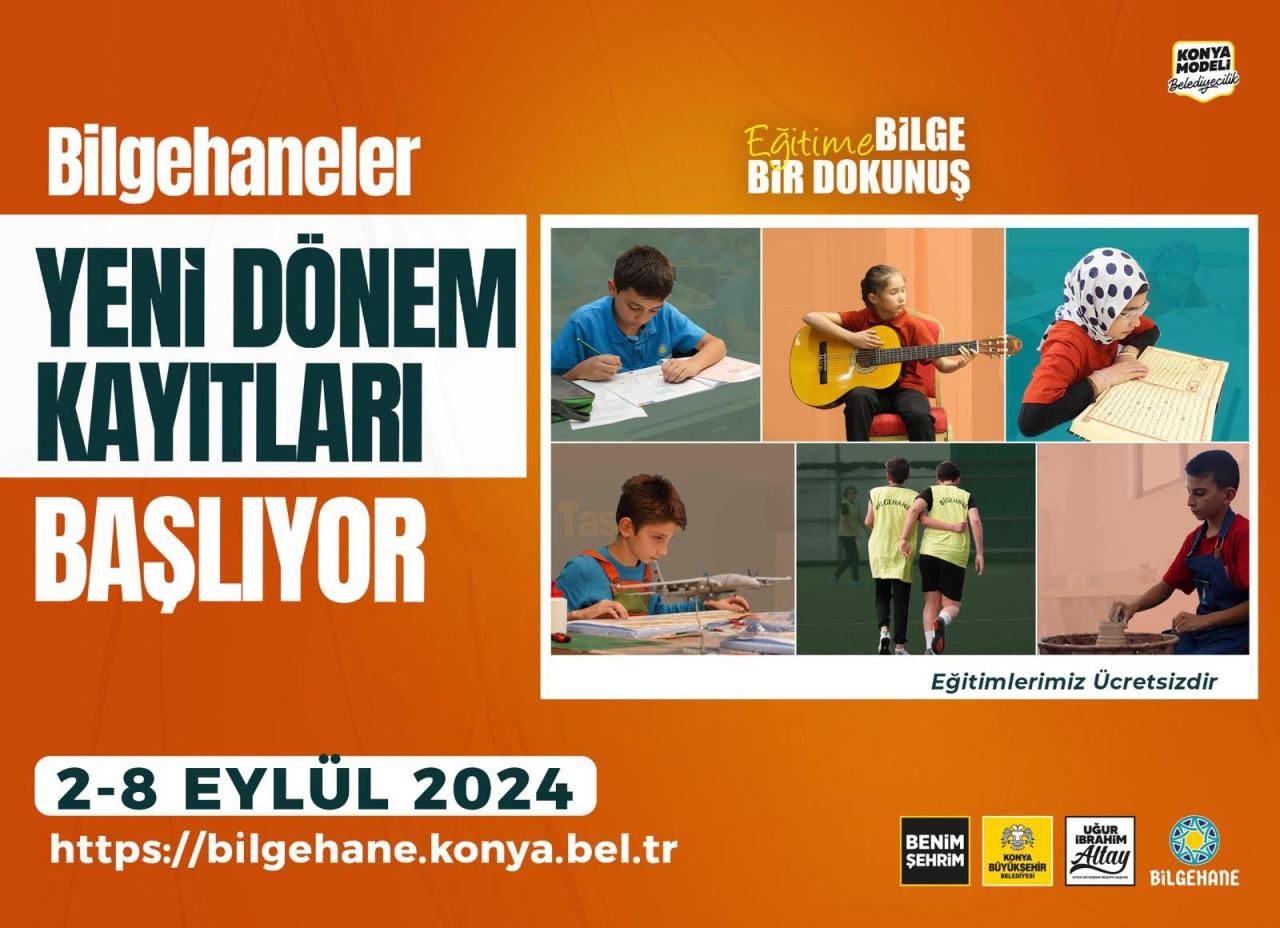 Konya Bilgehanelerine Kayıt Süreci Başladı