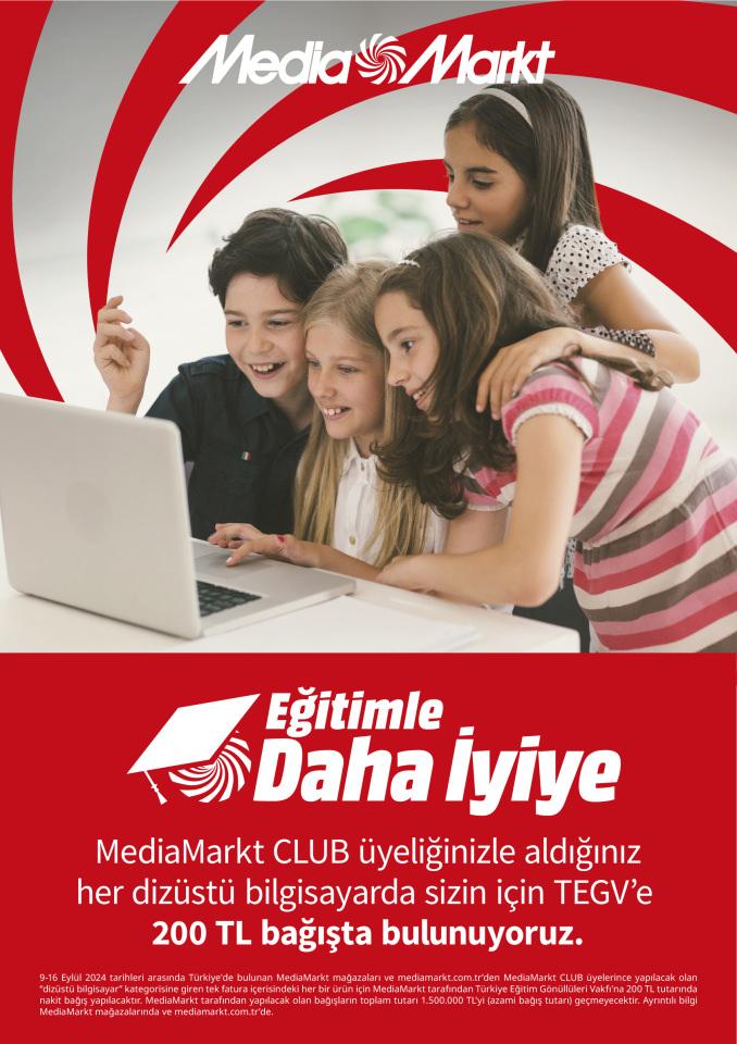 MediaMarkt'tan Eğitime Destek: TEGV İçin Bağış Kampanyası