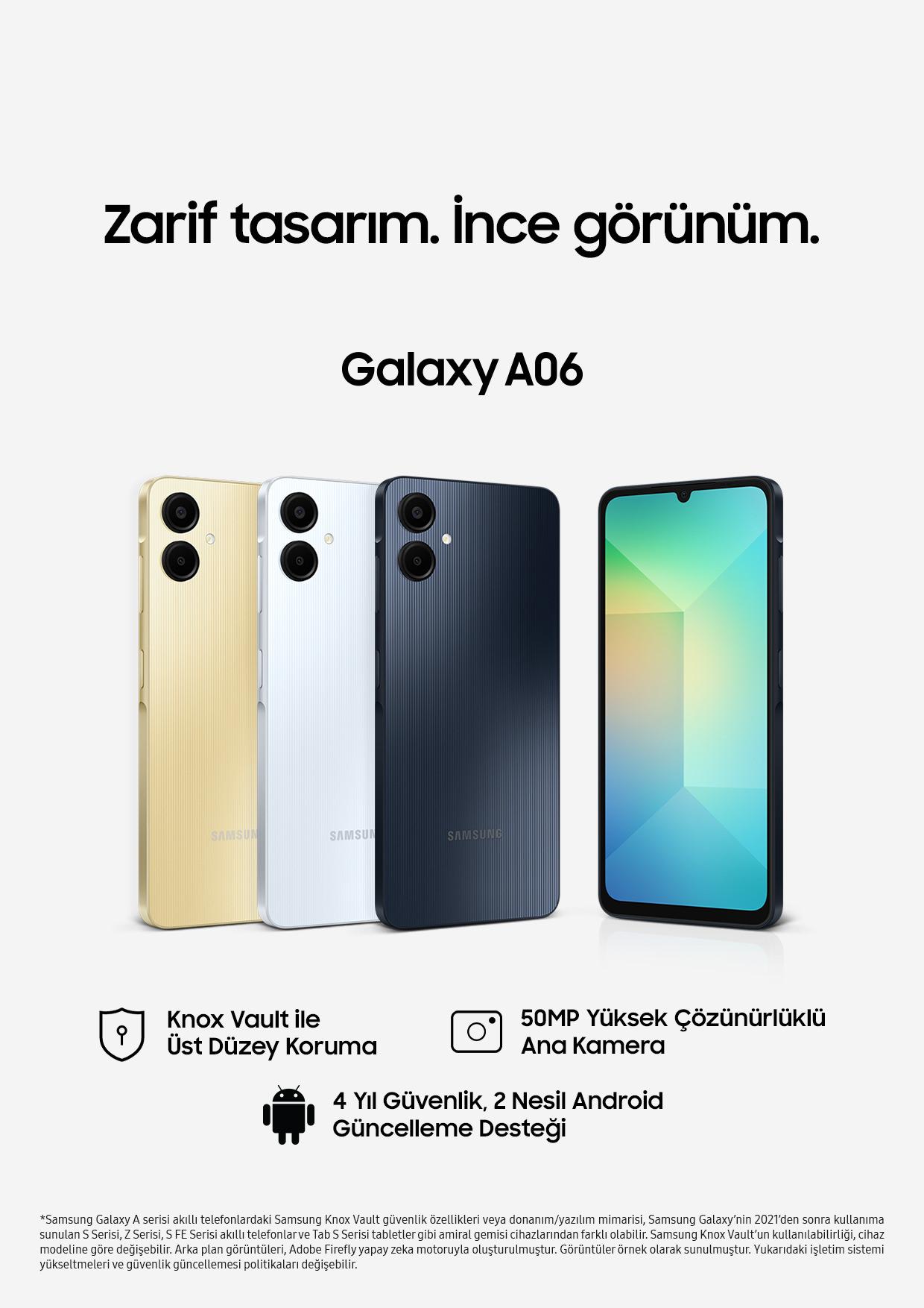 Samsung Galaxy A06: Güçlü Performans ve Şık Tasarım