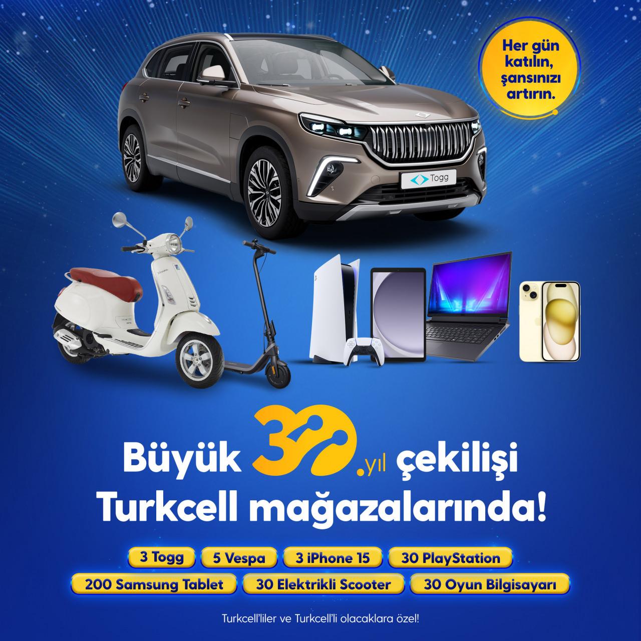 Turkcell'in Büyük Çekiliş Kampanyası Başladı!