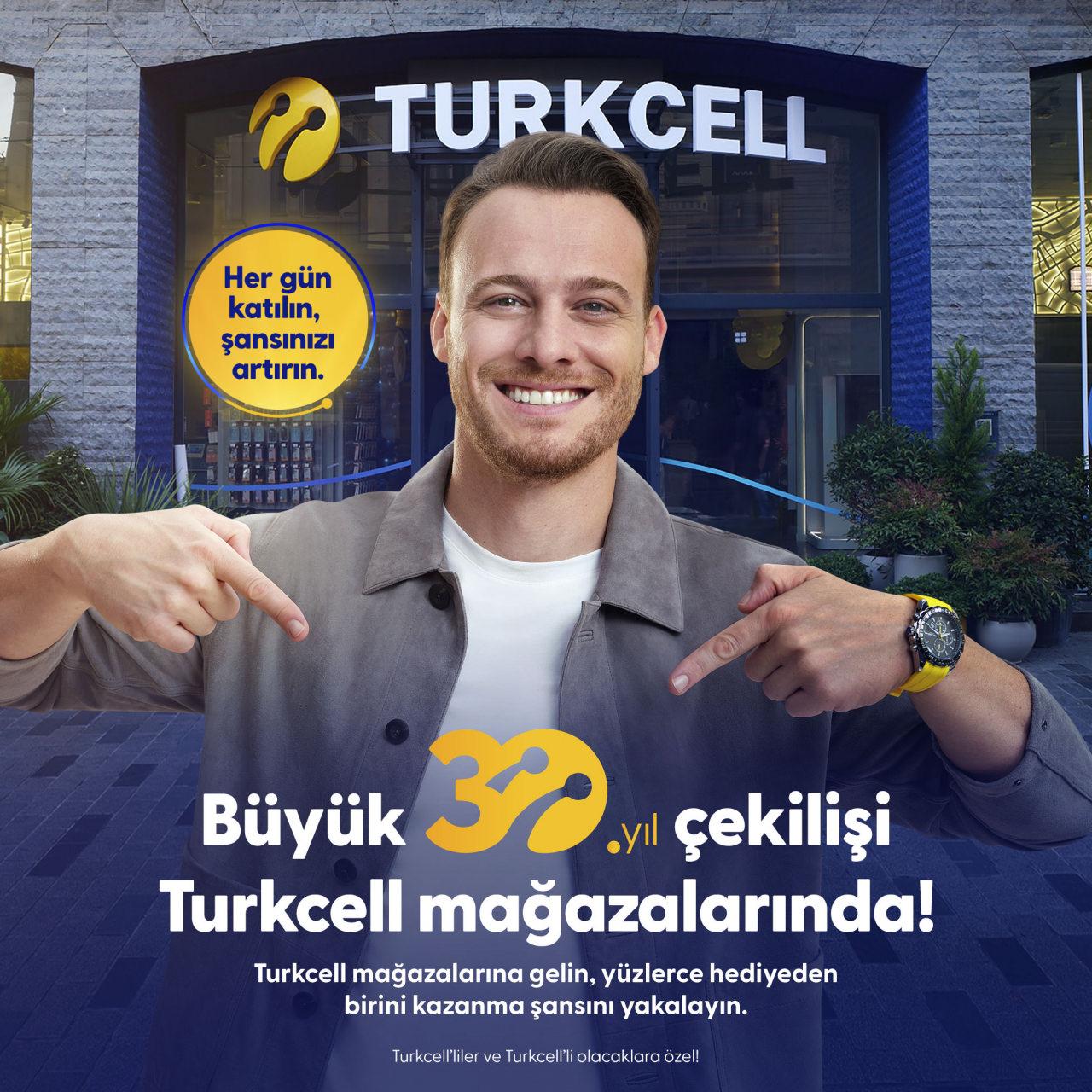 Turkcell'in 30. Yıl Çekiliş Kampanyası Başladı